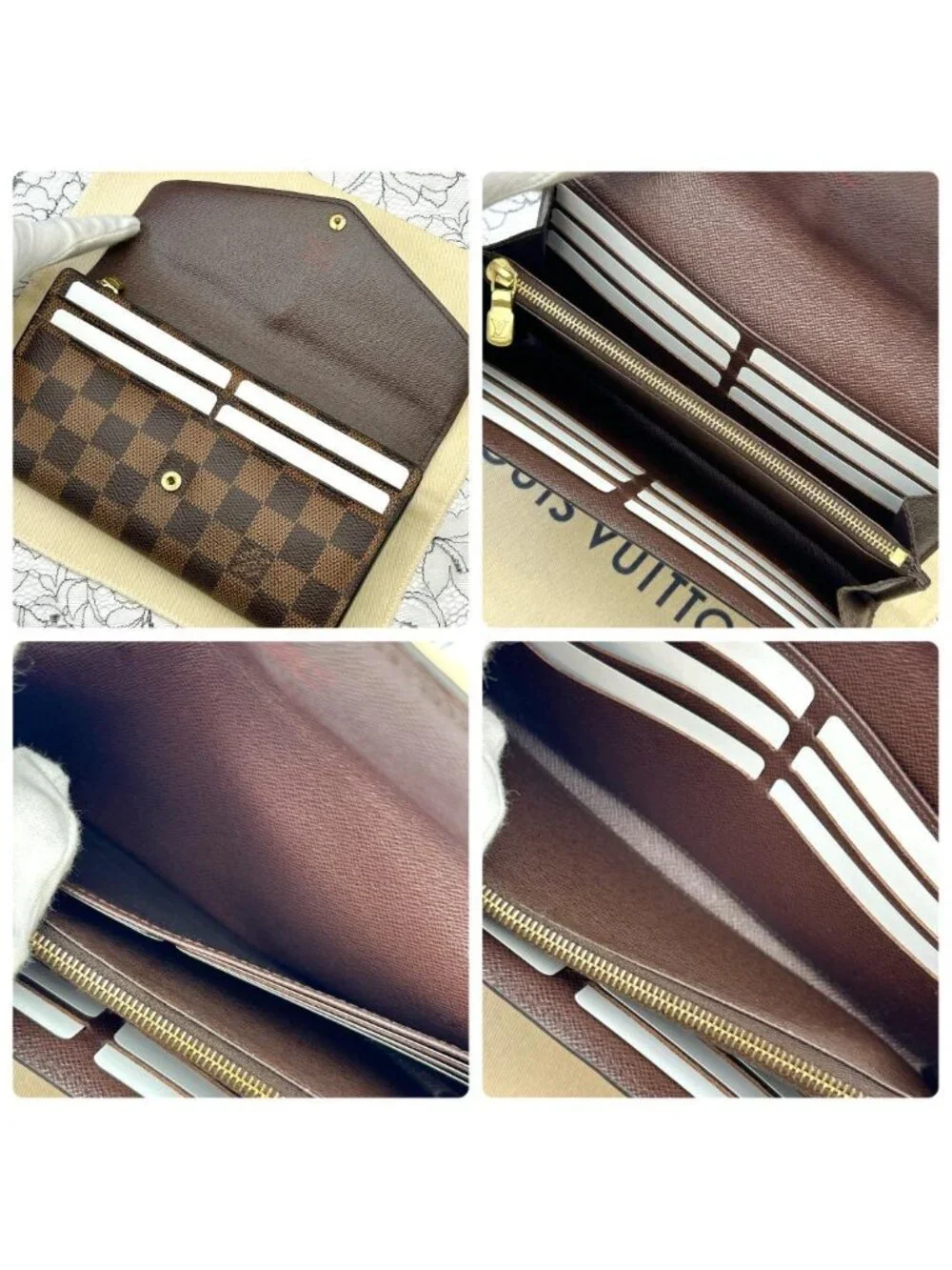 Louis Vuitton Damier Portefeuille Sarah Wallet